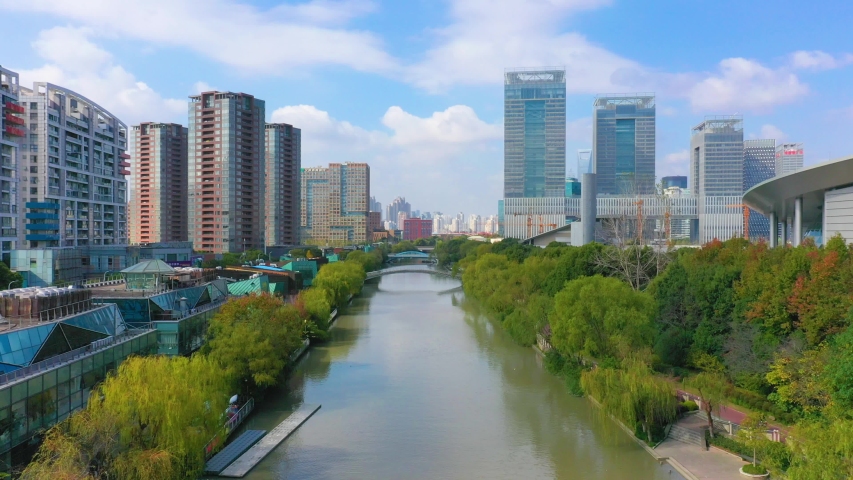 City Scenery of Pudong New Area, Shanghai, China