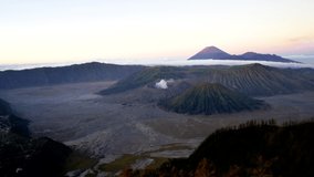 Mount Bromo's time-lapse video and morning light that gently glides onto the volcano in Indonesia