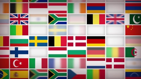 World Countries Flags Icons Background Loop/
4k animation of an abstract background with world flags icons seamless looping