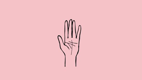 Saying " I Love You " in Sign Language , Valentine , Pink Screen, Heart, Romantic, Hands make heart symbol 