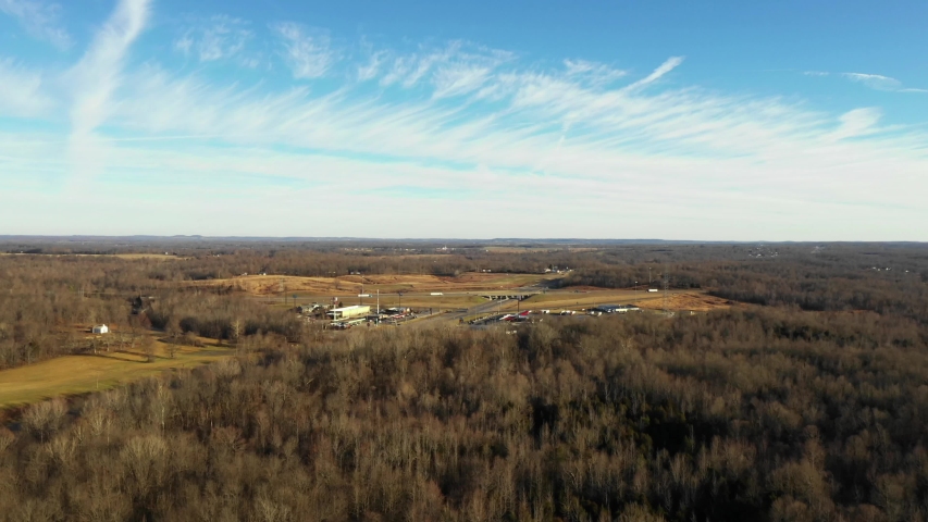 Beautiful sky over Kentucky aerial video