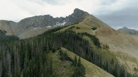 Cameron Pass, CO // Mountain Peak Aerial 