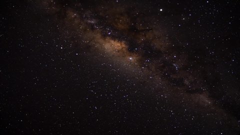 Night Sky with Blinking Stars and Milky Way (Video Loop)