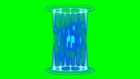 6 light green screen teleportation effect