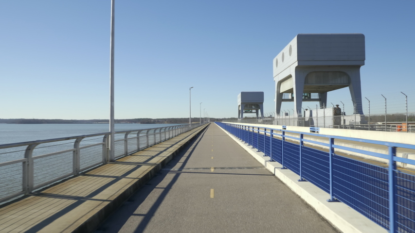 Motion video of the Kentucky Dam over the Tennessee River 4k