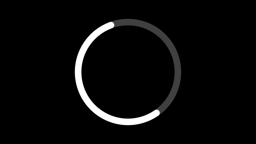 Circle Loading Icon Loop Out Stock Footage Video (100% Royalty-free