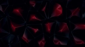 Dynamic surface. Abstract background.  Motion design template. Loop animation. 4K UHD. 3d render.