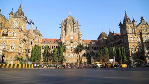 December 31, 2019 Mumbai Maharashtra Chhatrapati Shivaji Terminus formerly Victoria Terminus in Mumbai india December 31, 2019.