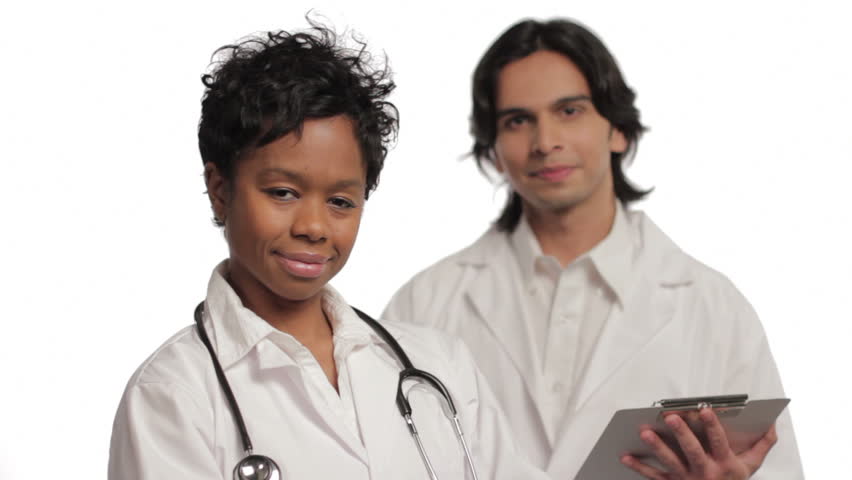 two confident doctors woman in stock footage video 100 royalty free 1045546 shutterstock shutterstock