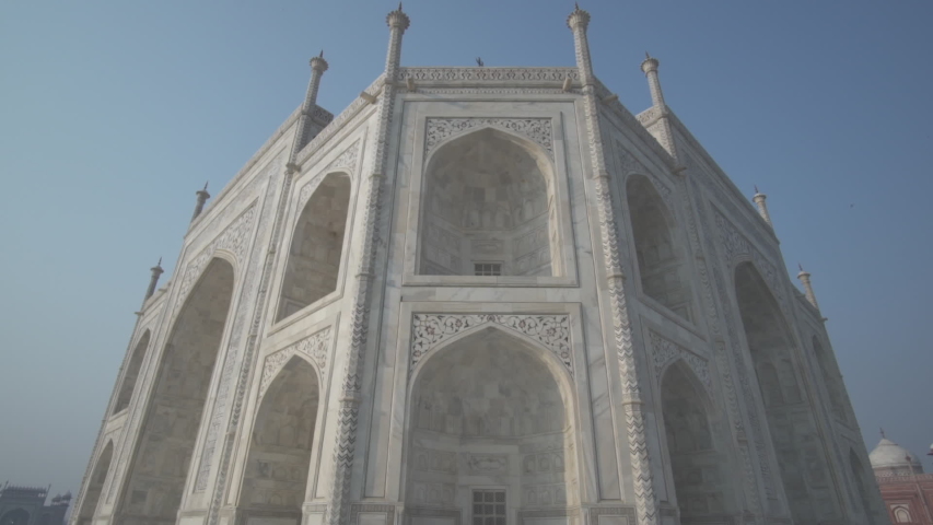 taj mahal archway archways morning sunrise agra uttar pradesh india