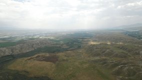 Flying over the hills of Rift Valley, near Jordan River. Israel. DJI-0003-10