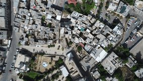 Top aerial view of Hebron Old City. West Bank. Israel. DJI_0004-02
