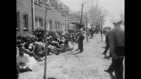 CIRCA 1960s - Police violently disperse a civil rights protest, 1960s