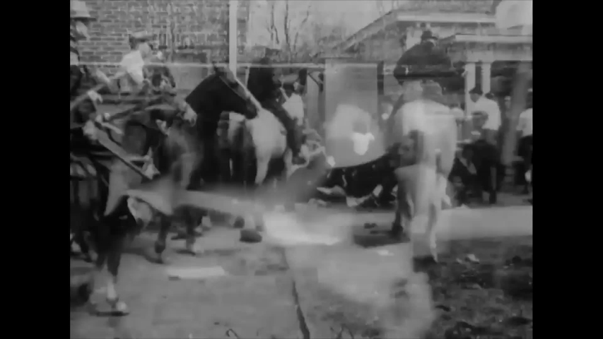 CIRCA 1960s - Police react violently to a civil rights protest, 1960s