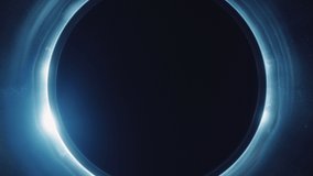 Zoom out from massive black hole in the center of a galaxy. - Powered by Shutterstock - Get 15% off with code: PIKWIZARD15