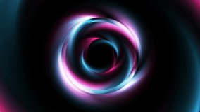 Smooth blurred blue and pink circles. Abstract tech futuristic elegant motion background. Seamless loop. Video animation Ultra HD 4K 3840x2160