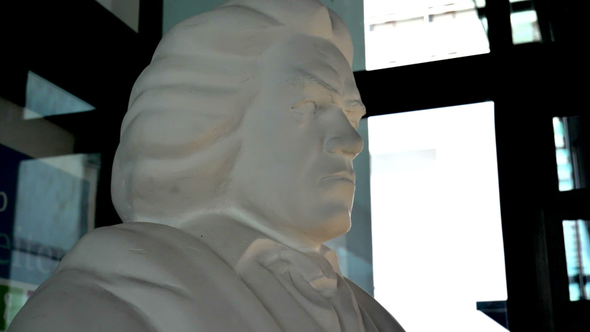Ludwig van Beethoven bust closeup
