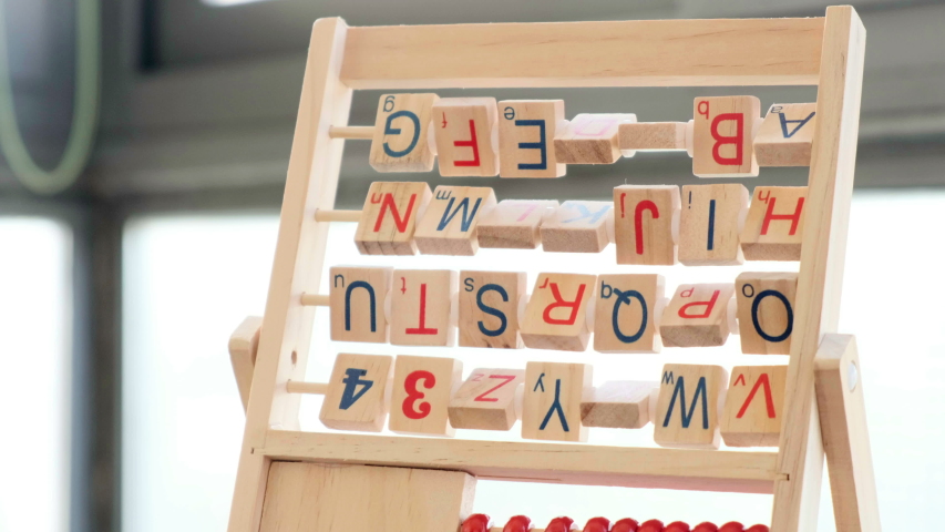An Alphabet Abacus Toy On Stock Footage Video 100 Royalty Free Shutterstock