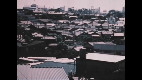 CIRCA 1971 - Living conditions in Japan continue to be poor despite a growing global presence and economy.
