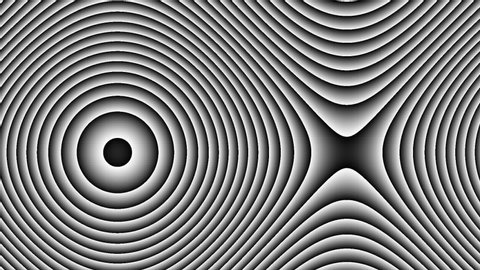 Abstract CGI motion background with expanding/collapsing concentric shapes (Full HD 1920x1080, 30fps, 12s).