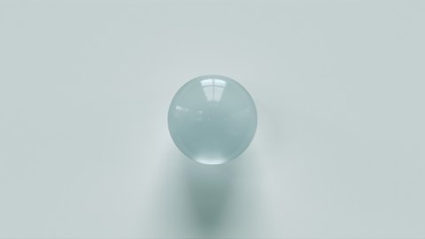 Abstract Glass Ball, 3d Animation 4k