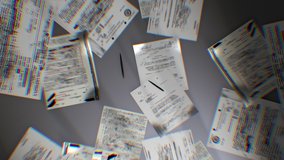 Abstract Top Secret concept background. Mystery documents of fbi or cia on a grey table and shadows playing on it. - Powered by Shutterstock - Get 15% off with code: PIKWIZARD15