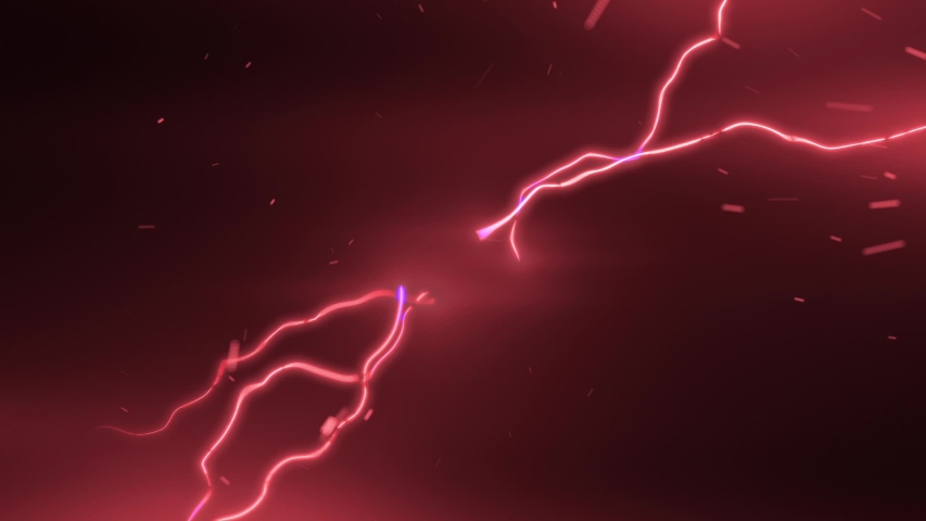 Red Electric lightning spark loop effect animation Royalty-Free Stock Footage #1045753489