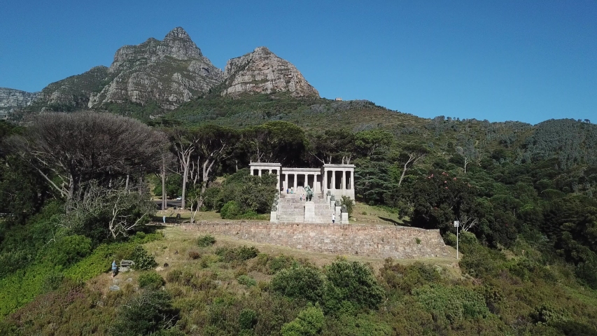 Summer sunny morning footage of beautiful green Devil