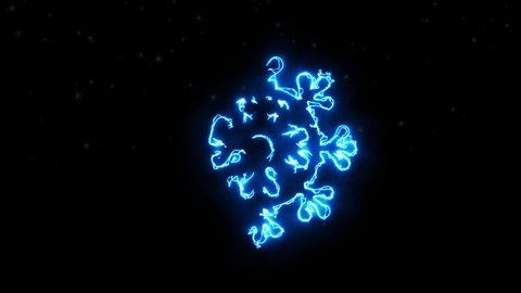 snowflake   in energy wave simulation and snow effects