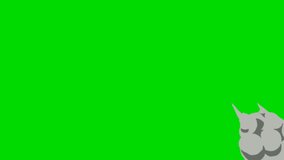 A unique Transition made of large amounts of smoke. This transition is suitable for all types of concepts. equipped with a green screen background.