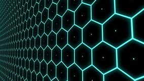 Abstract Hud Hextiles Animation Video Footage