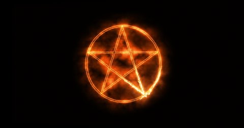 Star Pentagram Medieval Occult Sign Mystic Stock Footage Video (100% ...