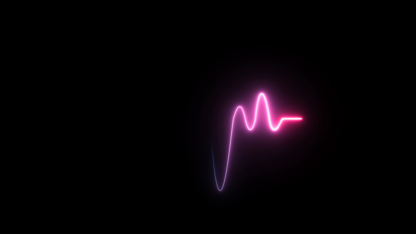 Neon Heart Beat Line Symbol Stock Footage Video 100 Royalty Free Shutterstock