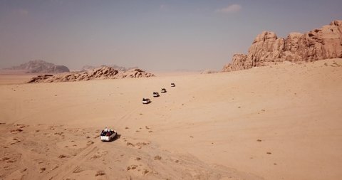 Cinematic drone footage in Jordan Wild Wadi Rum