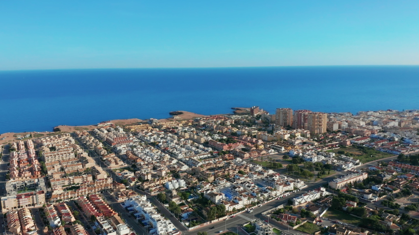 Torrevieja, Spain, Costa Blanca. Aerial view.