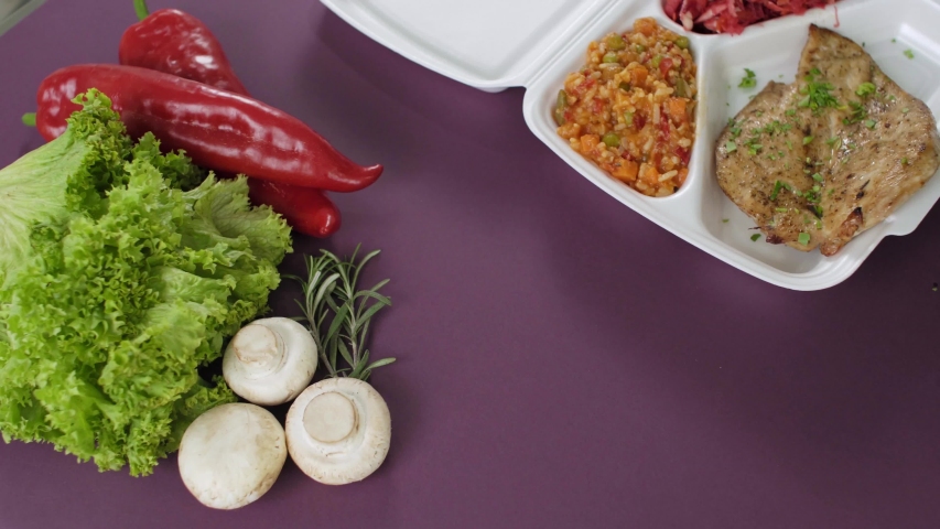 Boxed Lunch with rice and vegetables image - Free stock photo - Public ...