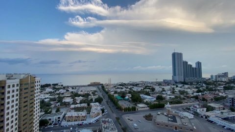 Ajman early morning clouds time lapse