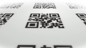 QR Code Technology Icons Background Loop/
4k animation of an abstract technology background with qr code icons switching in seamless loop mode - Powered by Shutterstock - Get 15% off with code: PIKWIZARD15