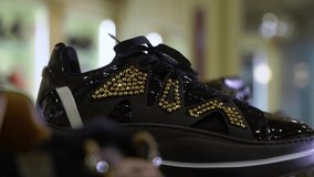 Pair of shoes in a store showroom - Powered by Shutterstock - Get 15% off with code: PIKWIZARD15