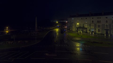 8th February, 2020, Llandudno, Wales United Kingdom. Night Time lapse of Llandudno.