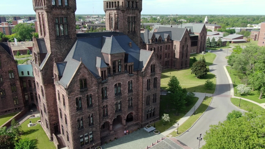 Buffalo, New York asylum aerial footage