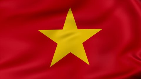 Animated Flag Vietnam Seamless Loop Stock Footage Video (100% Royalty ...