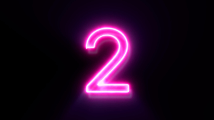 Pink Neon Number 2 Blinks Stock Footage Video (100% Royalty-free) 1046312308 | Shutterstock