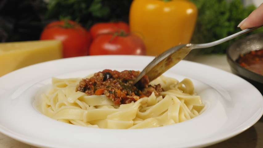 Pasta with Tomato sauce and cheese image - Free stock photo - Public ...