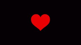 Animated red heart for Valentine's day with a glitch effect - Powered by Shutterstock - Get 15% off with code: PIKWIZARD15