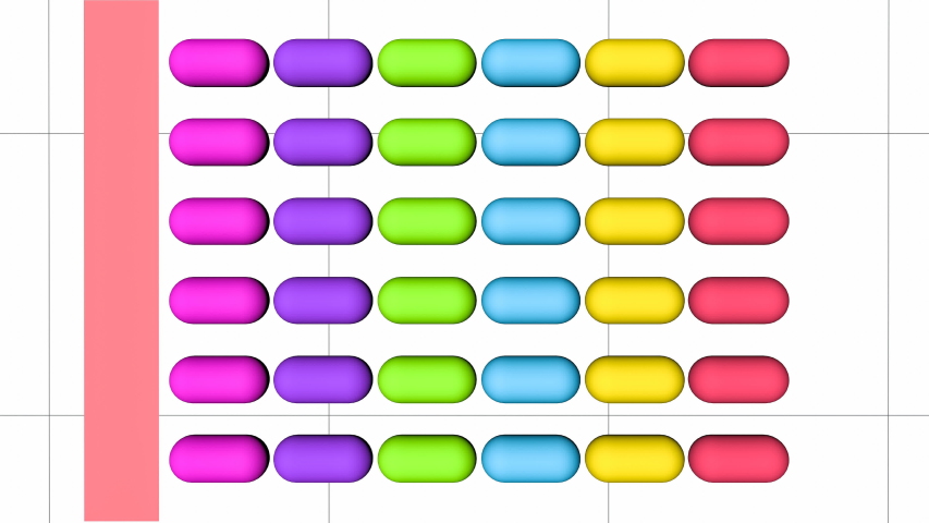 4K cyclic footage in the form of capsules in 3 d format