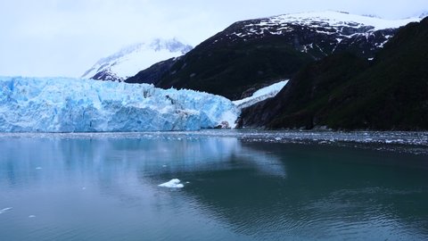 Landscape of glaciers on Glacier Avenue, Ship Explorers of Patagonia, Chilean Fjords, Tierra del Fuego, Patagonia, Strait of Magellan, Chile, South America, America