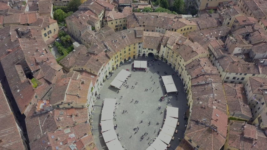 Aerial Footage of Piazza dell