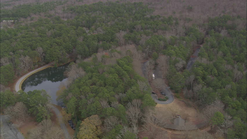 AERIAL United States-Chattahoochee River And Border With Alabama 2008