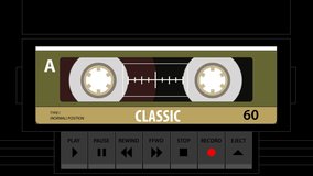Cassette Players (Play & Pause Funtion) video background